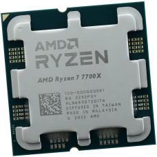 Процессор AMD Ryzen 7 7700X, box (без кулера) CPU 4.5GHz (Raphael, 5.4), 8C/­16T, (100-000000591WOF), 8/­32MB, 105W, AM5